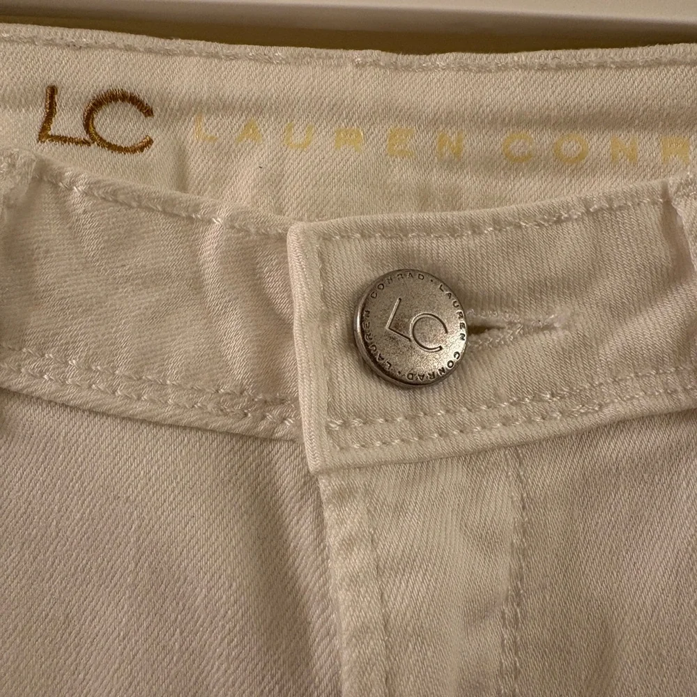 LC Lauren Conrad Women's White Skinny Jeans - Picture 2 of 4